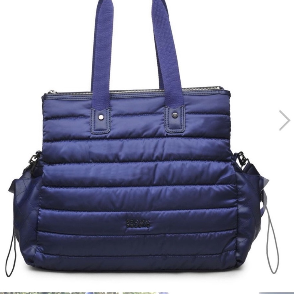 Sol and Selene Quilted Yoga Mat/Gym Navy bag